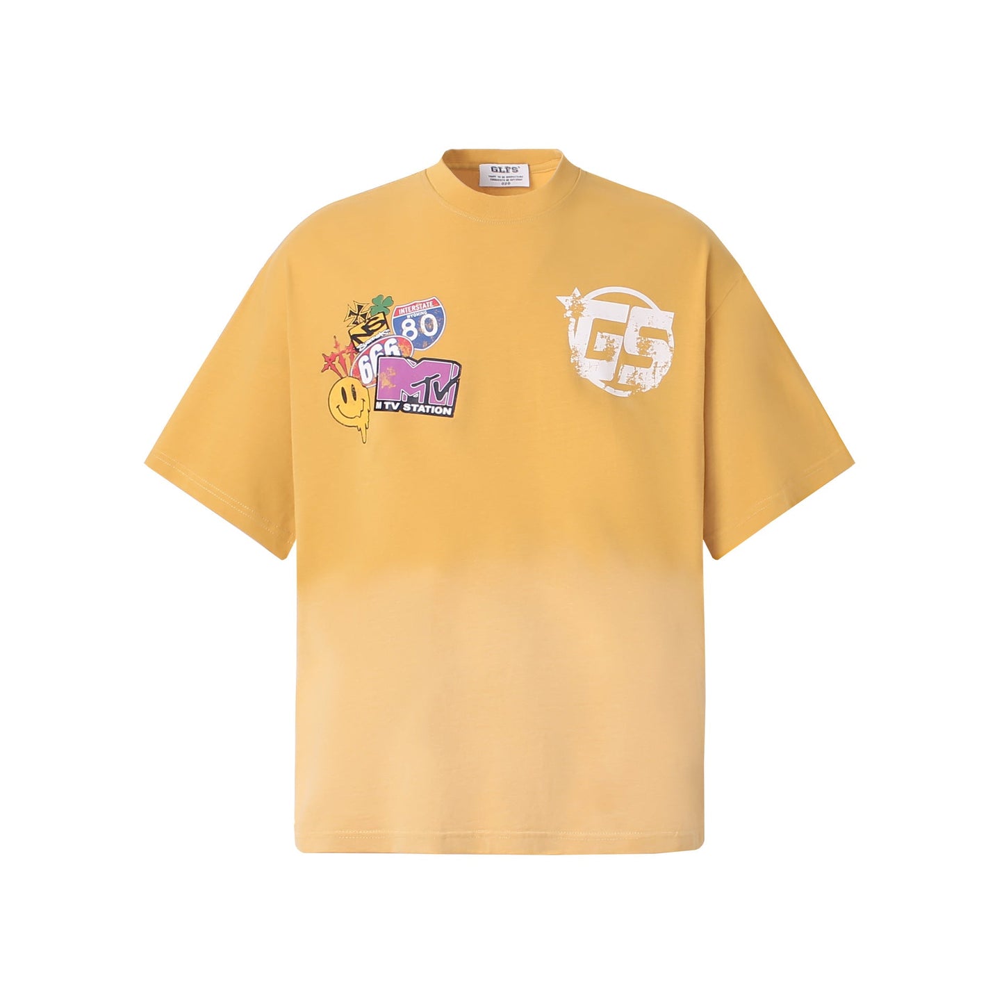 Unisex T-shirts Spoof Figure High Sense Design Loose T-shirt