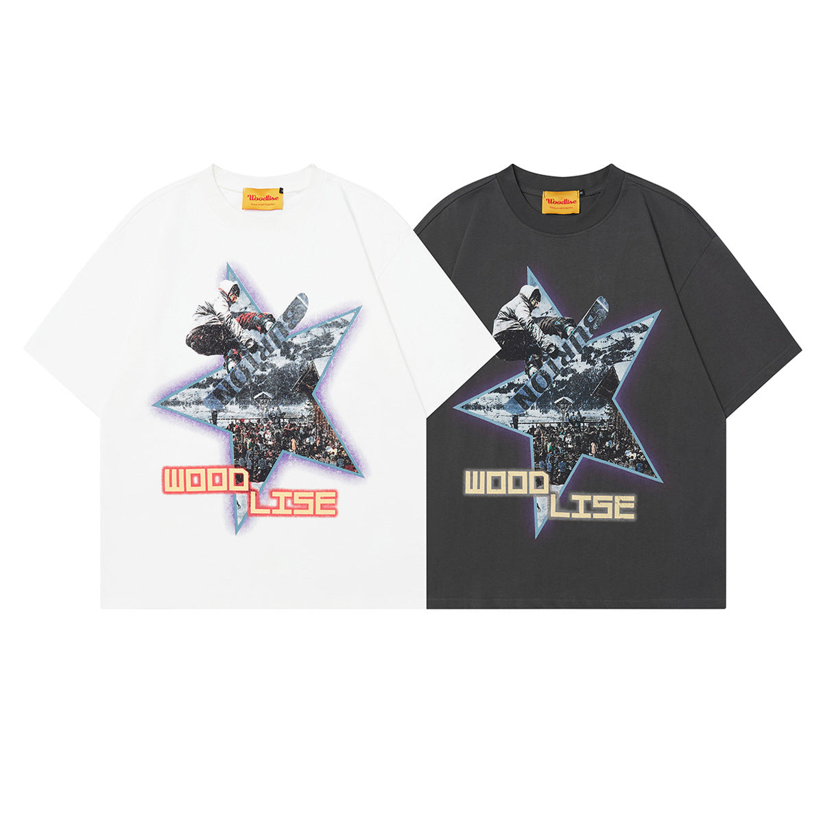 Unisex T-shirts Summer Skateboard Figure Men's Loose Short Sleeve T-Shirt