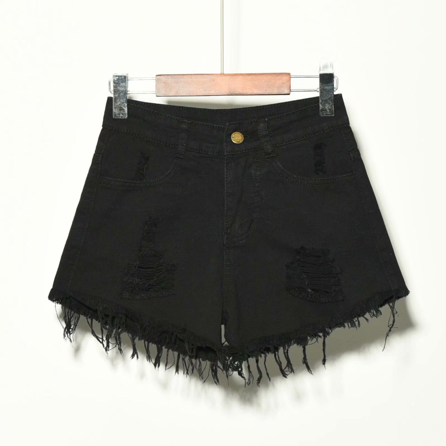 Women's jeans loose denim shorts summer wide-leg pants
