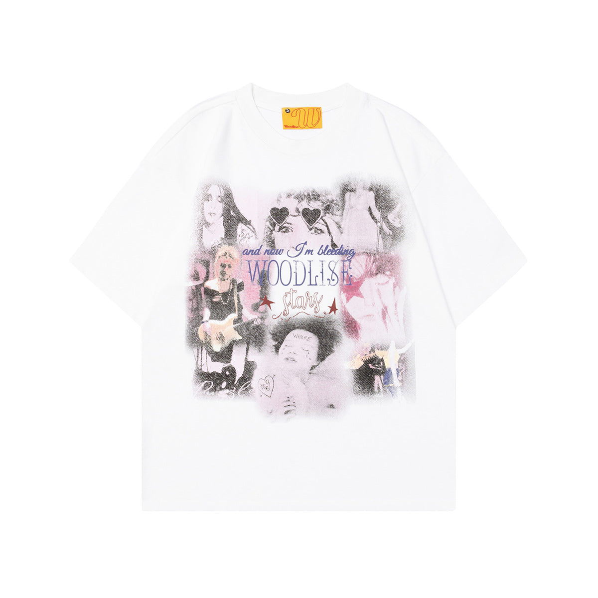 Unisex T-shirts Retro Singer Rock Design Loose Premium T-Shirt