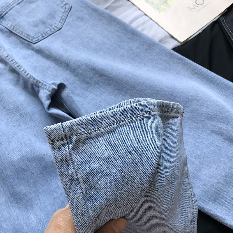 Women's jeans women's summer spring and autumn straight trousers