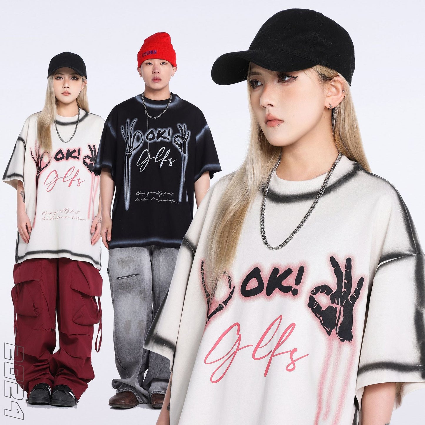 Unisex T-shirts Summer Print Men's Loose Short Sleeve T-Shirt