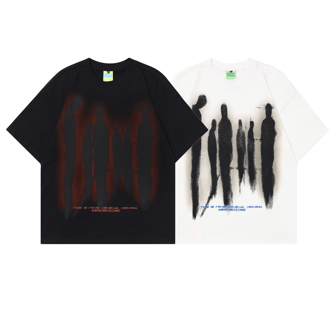 Unisex T-shirts Summer Men's and Women's Aliens Loose Short Sleeve T-Shirts