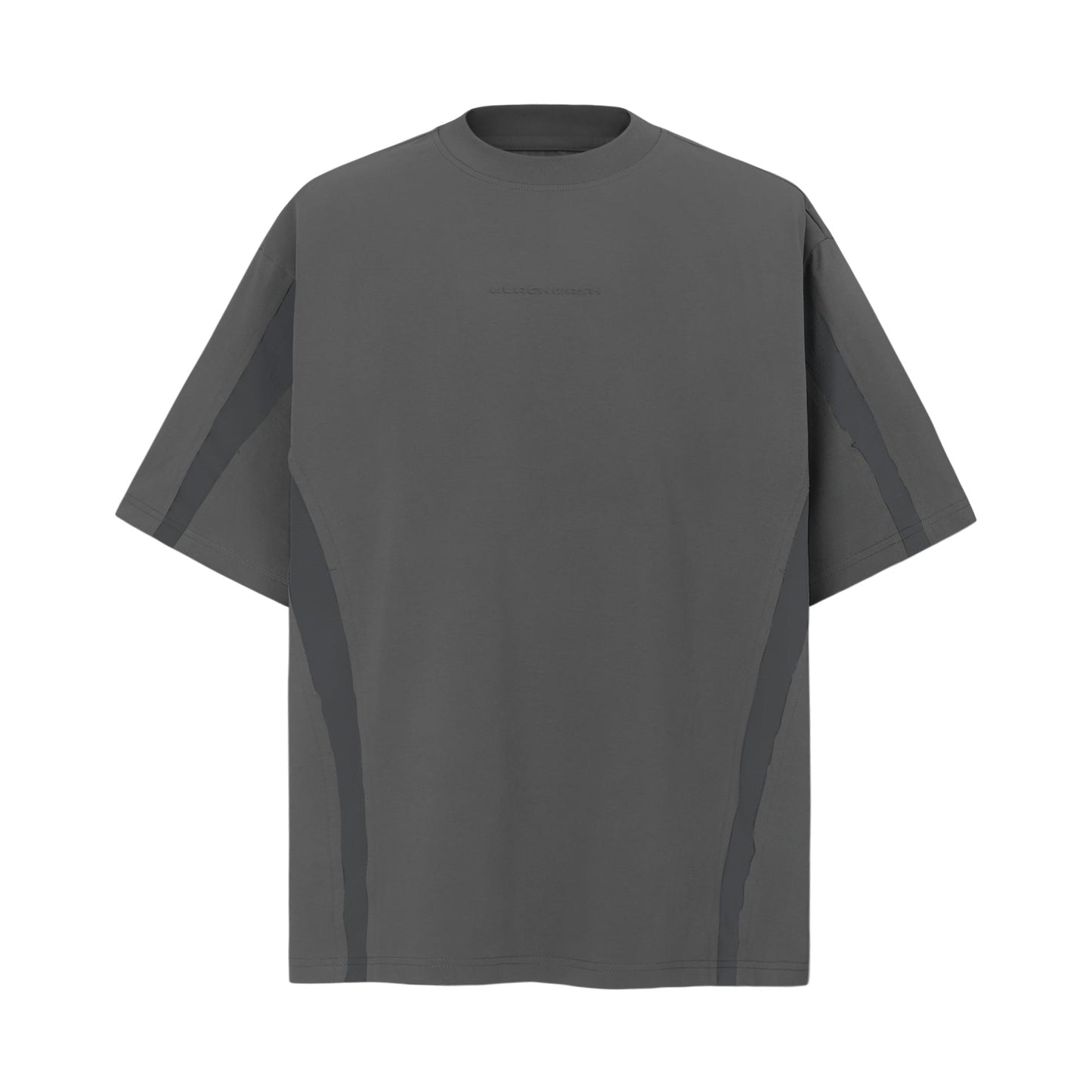 Unisex T-shirts Summer Solid Color Splicing Retro Men's Short Sleeve T-Shirt