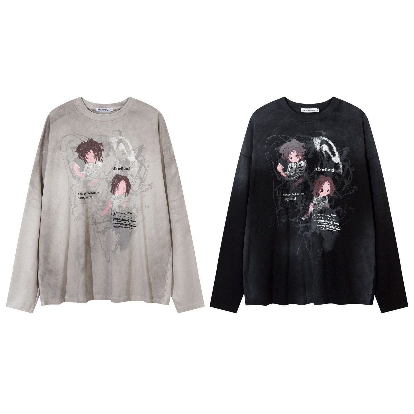 Unisex T-shirts Autumn Loose Long Sleeve T-Shirt