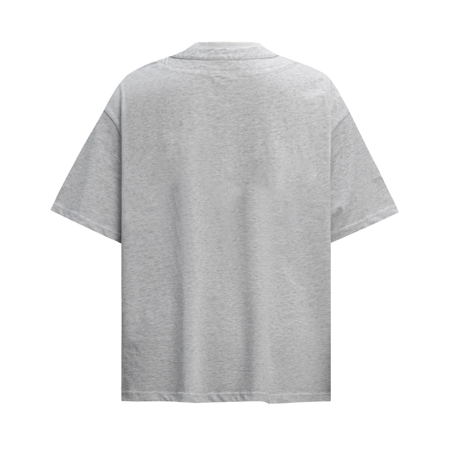 Unisex T-shirts Summer Fake Two-Letter Men's Loose Short Sleeve T-Shirt