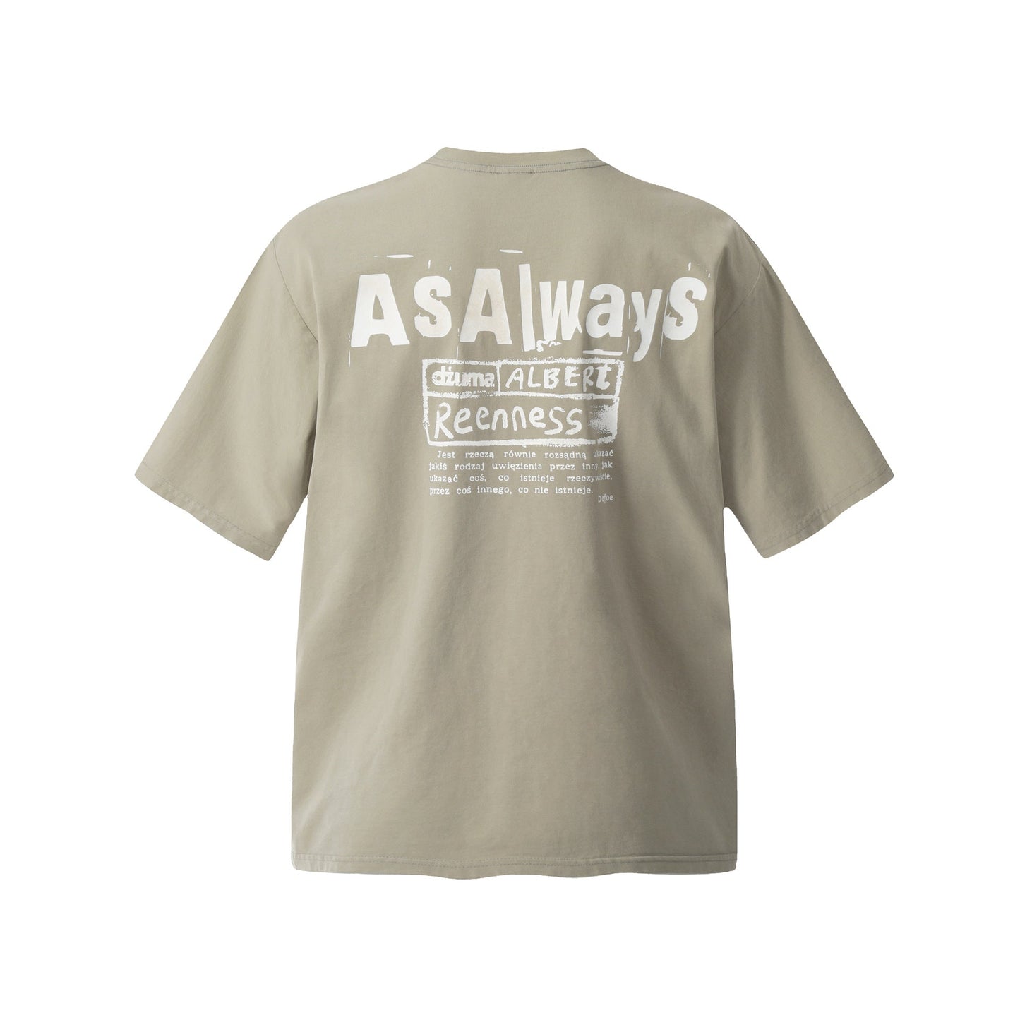 Unisex T-shirts Summer Washed Old Pattern Men's Loose Short Sleeve T-Shirt