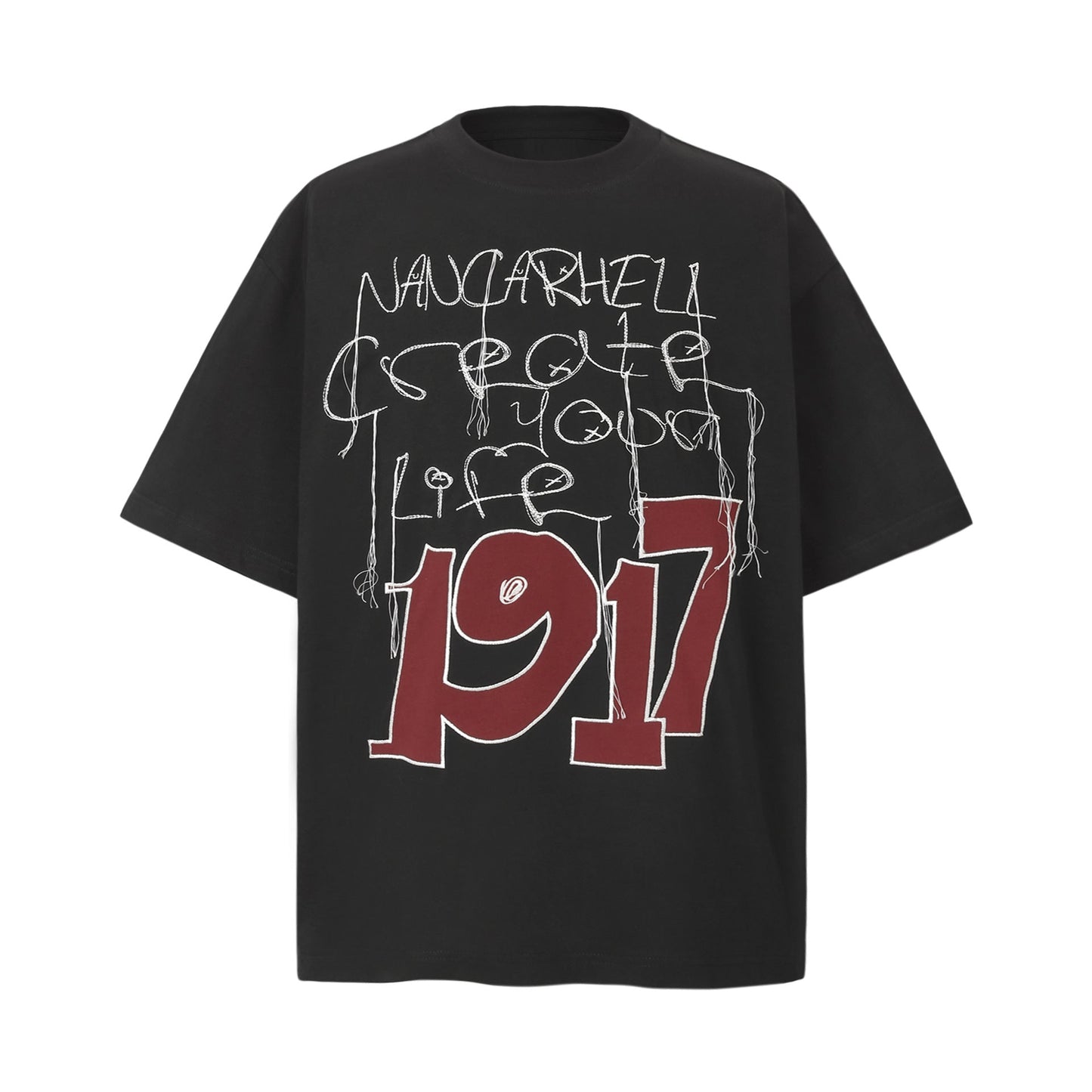 Unisex T-shirts Summer Letter Pattern Vintage Men's Short Sleeve T-Shirt