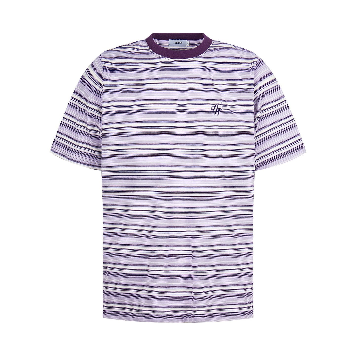 Unisex T-shirts Summer Light Stripe Men's Loose Short Sleeve T-Shirt