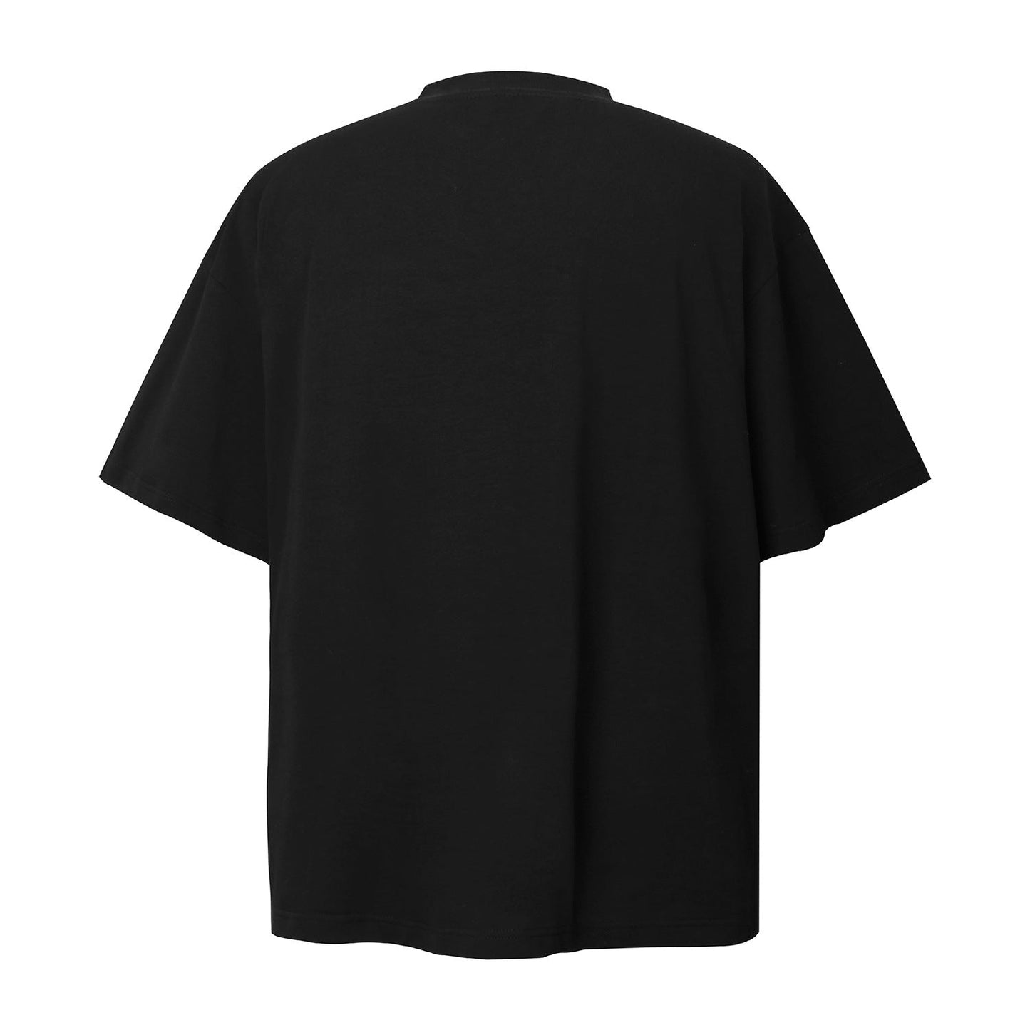 Unisex T-shirts Summer Patch Men's Loose Embroidery Short Sleeve T-Shirt