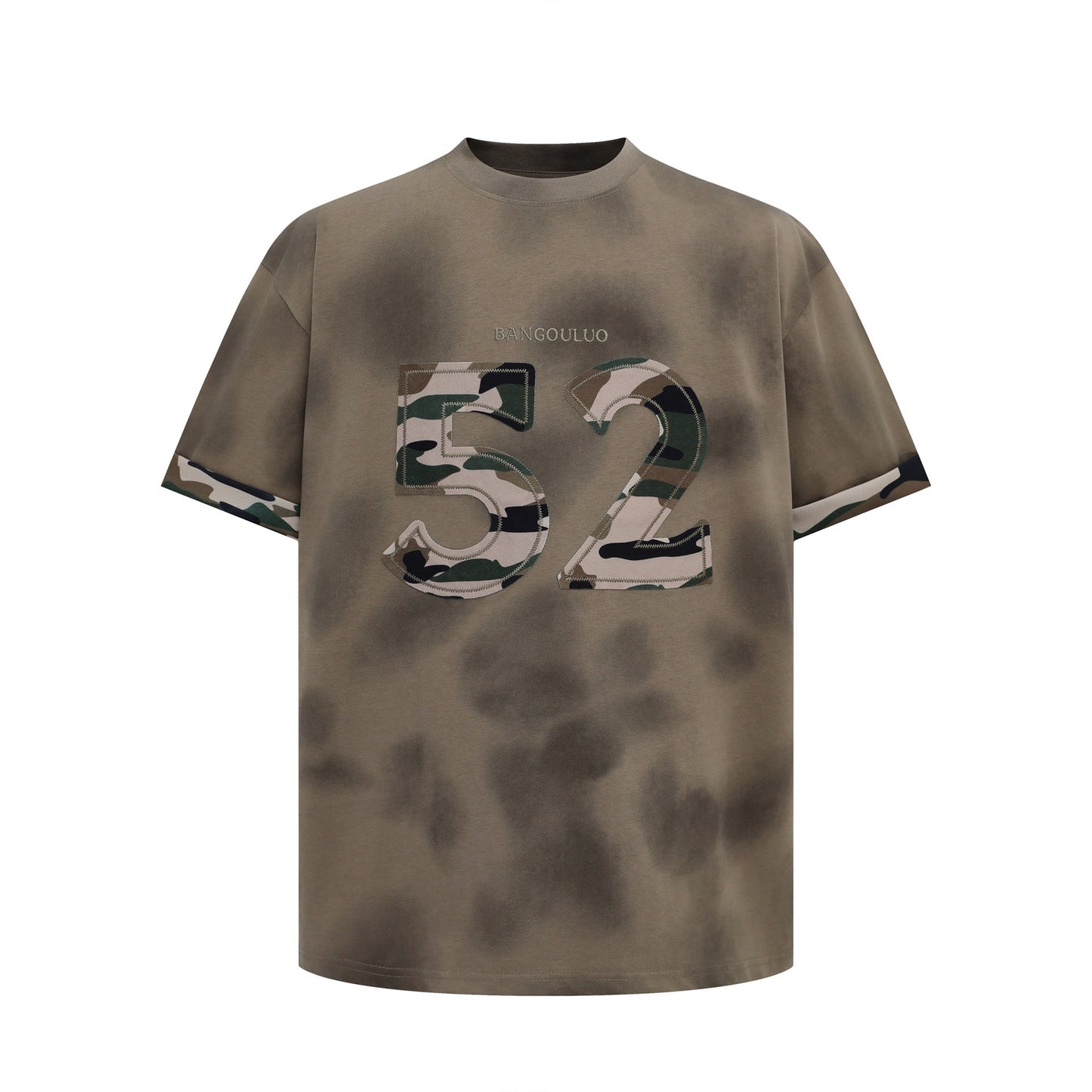 Unisex T-shirts Summer men's and women's simple stickers embroidered loose short-sleeved T-shirts