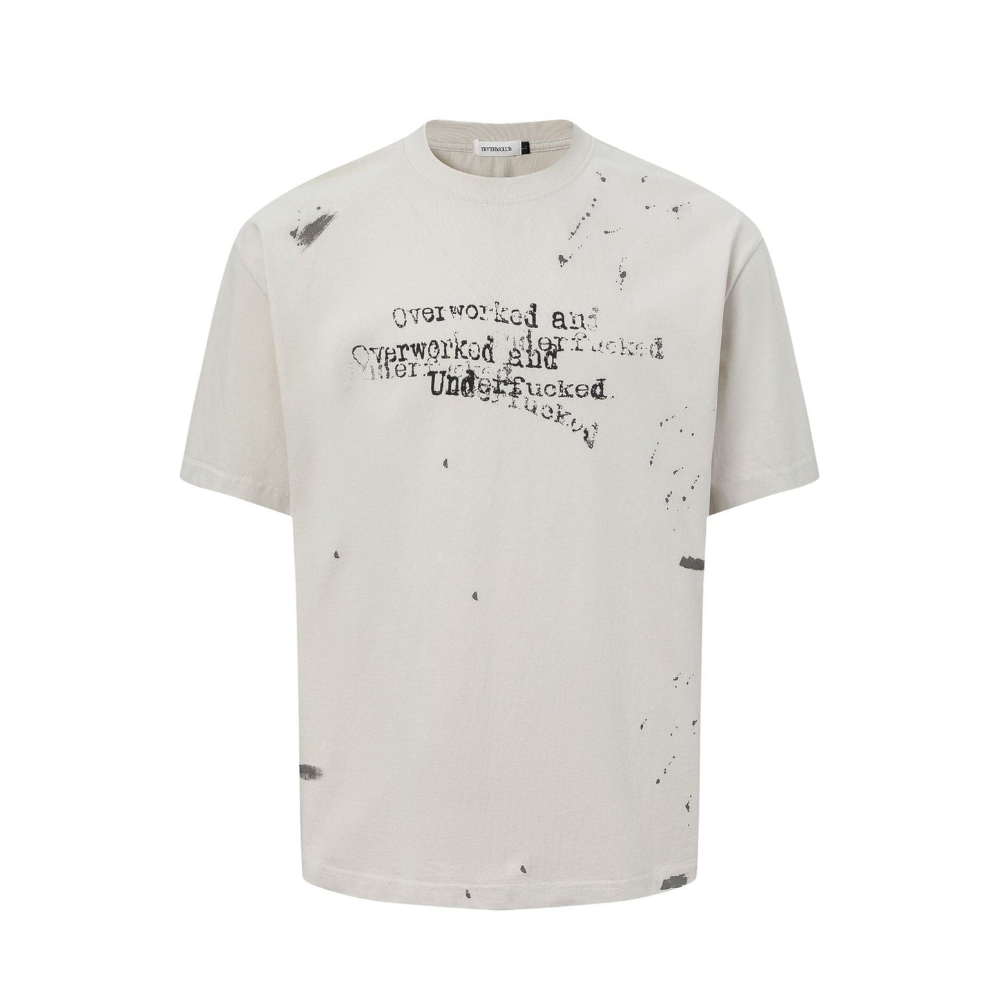 Unisex T-shirts Summer Letter Men's Short Sleeve T-Shirt