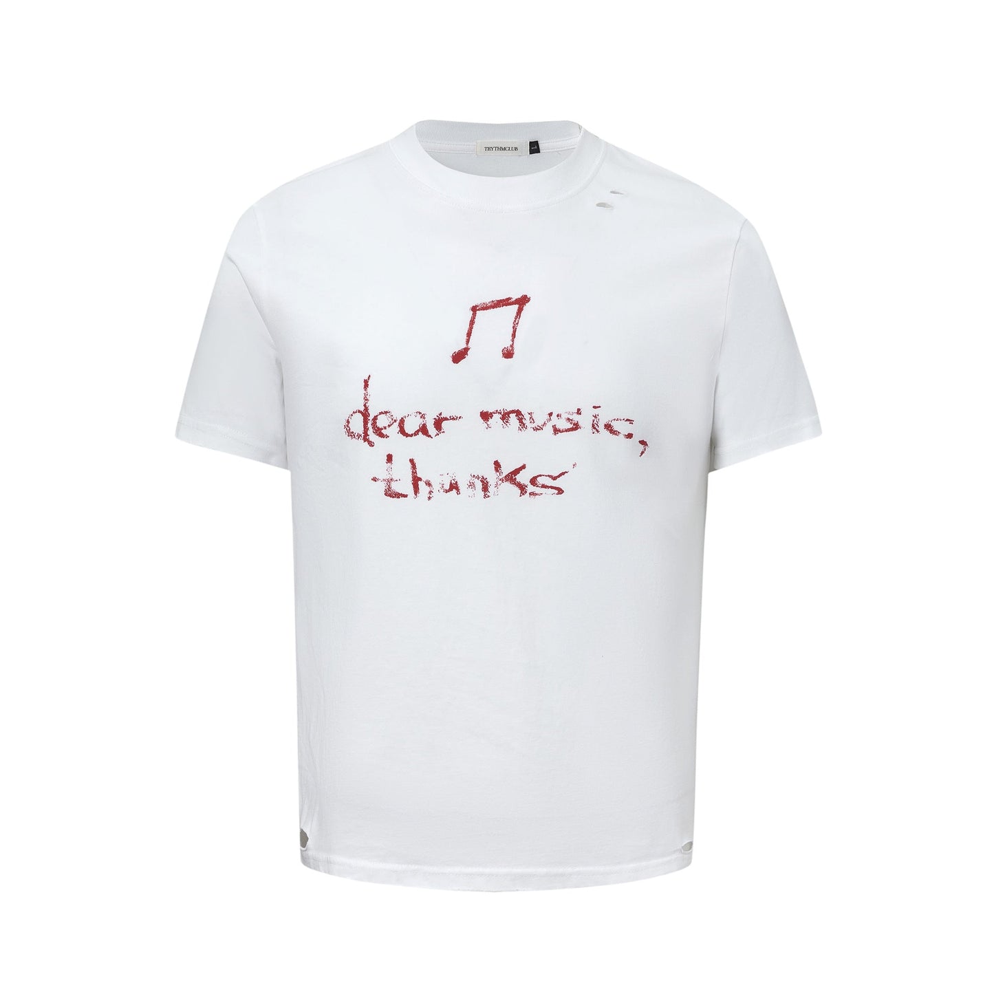 Unisex T-shirts Summer Hand-drawn Letter Men's Short Sleeve T-Shirt