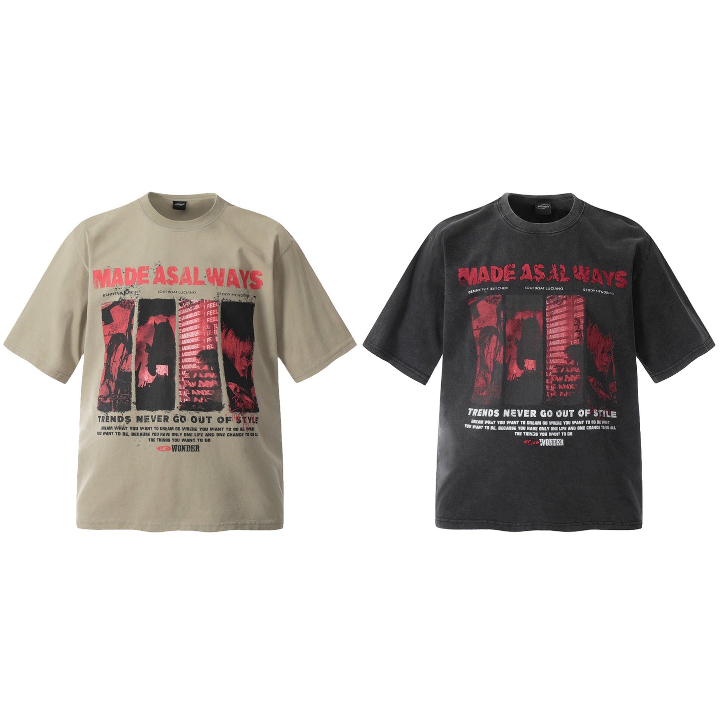 Unisex T-shirts Summer Washed Old Men's Loose Short Sleeve T-Shirts