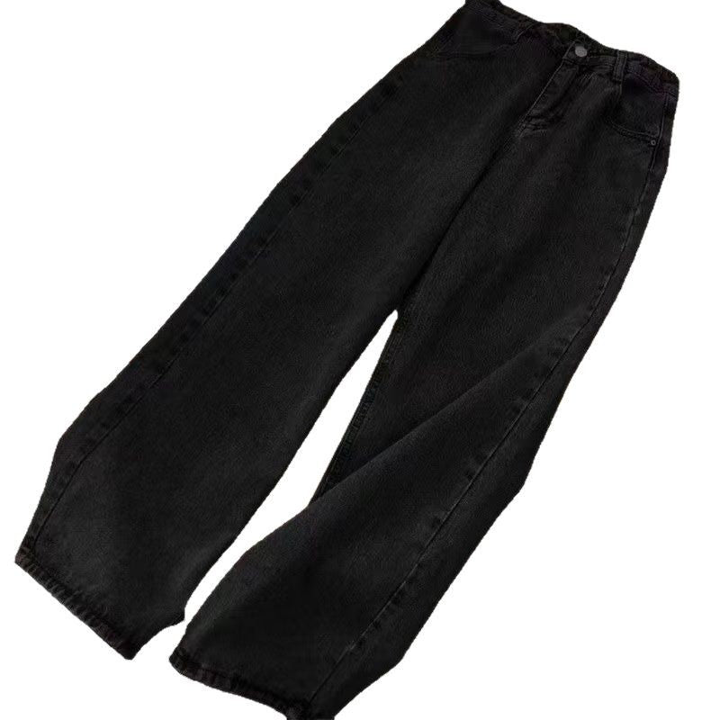 Women's jeans high waist women's loose retro wide-leg pants