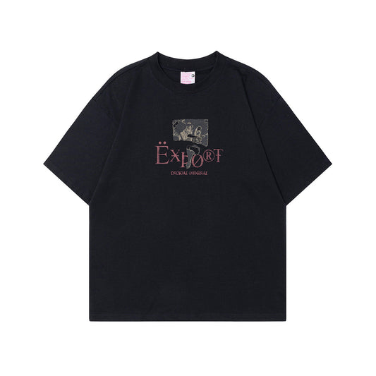 Unisex T-shirts Summer Painting Pattern Vintage Men's Short Sleeve T-Shirt