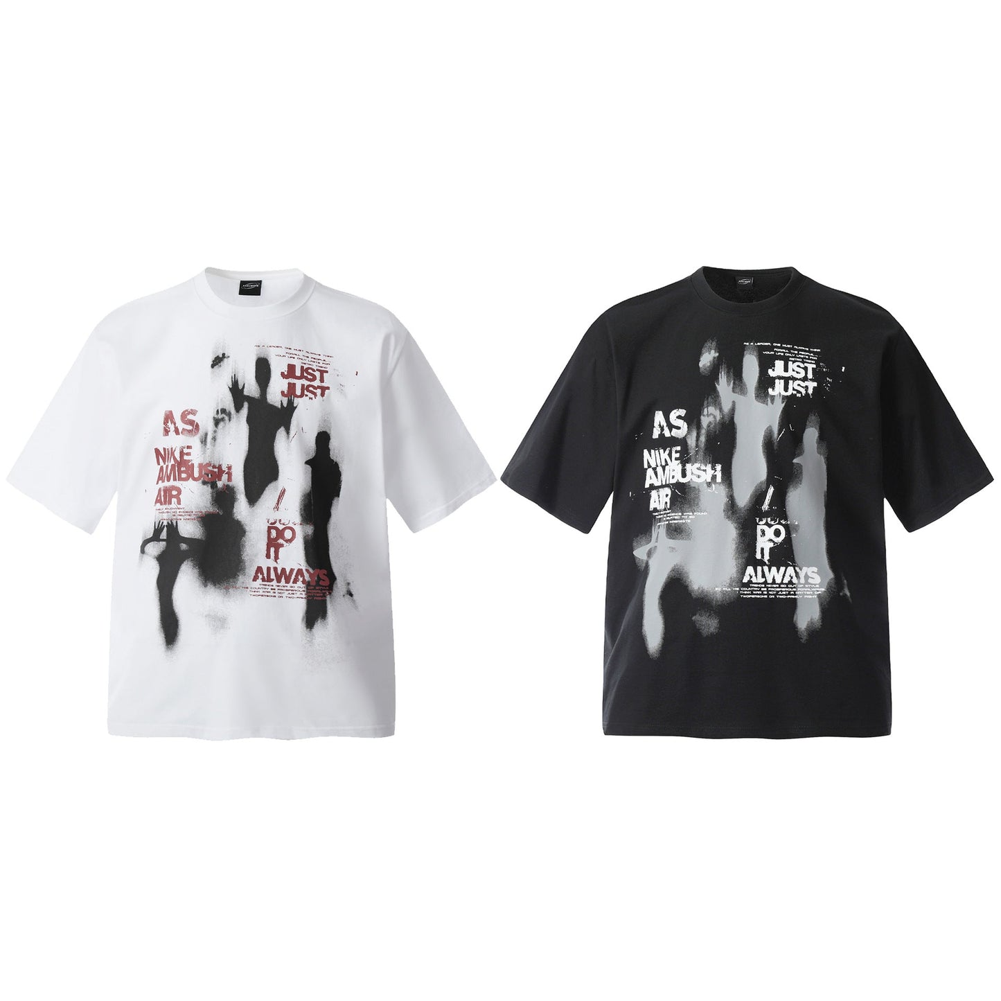 Unisex T-shirts Summer Vintage Alien Men's Loose Short Sleeve T-Shirt