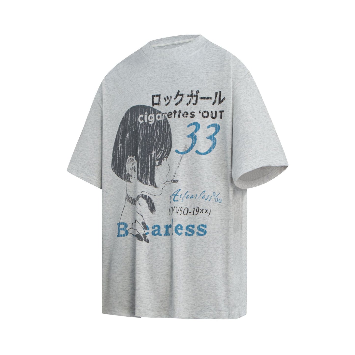 Unisex T-shirts Street Vintage Comic Character Men's Loose Short Sleeve T-Shirt