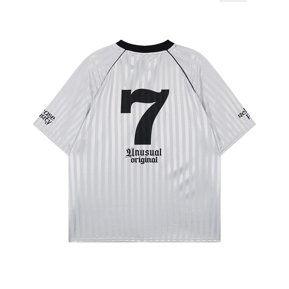 Unisex T-shirts Summer Football Striped Men's Loose Short Sleeve T-Shirt