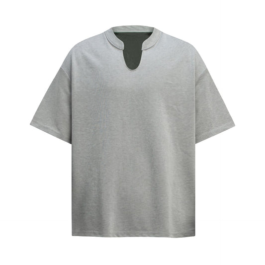 Unisex T-shirts Summer Double-Sided Men's Loose Crew Neck Short Sleeve T-Shirt