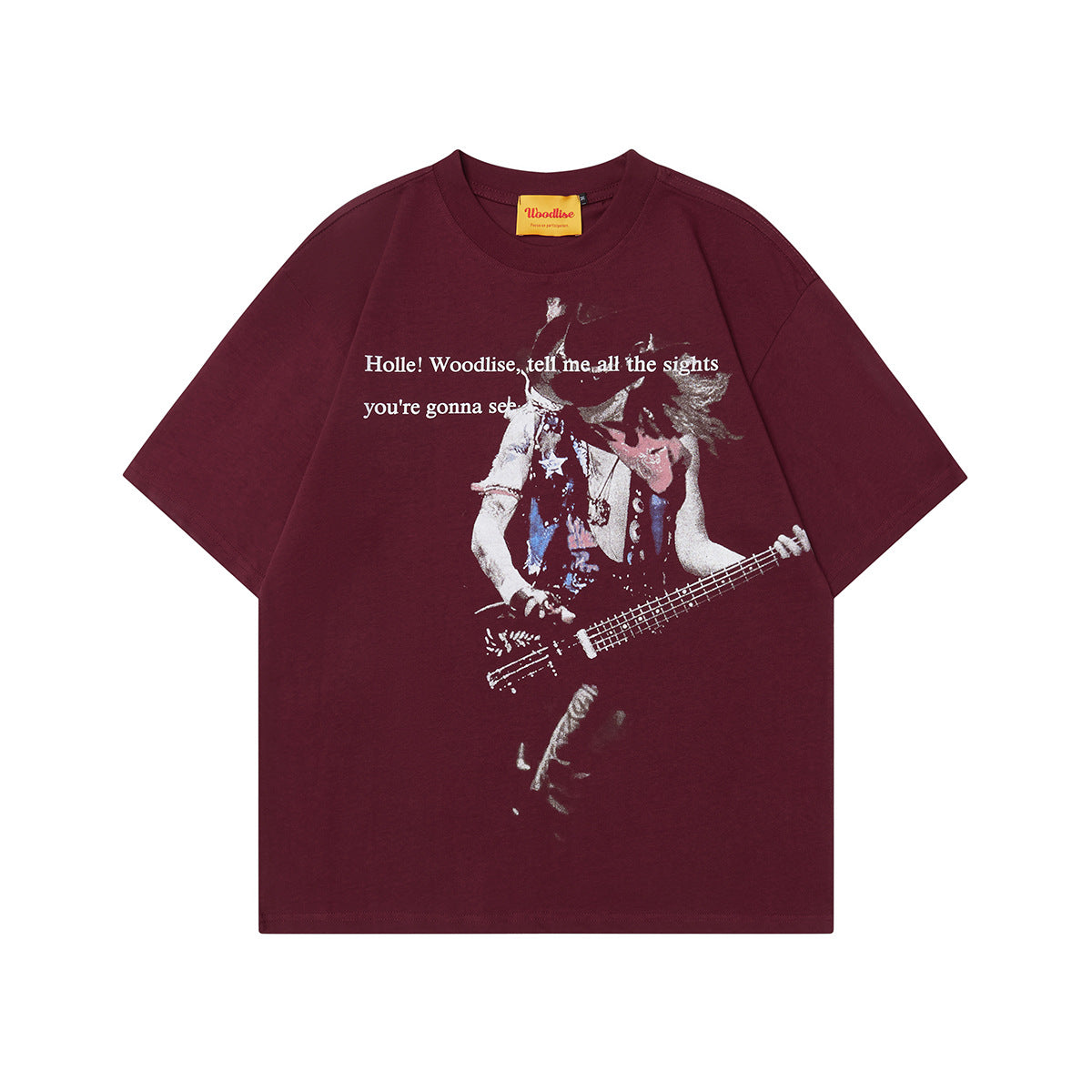 Unisex T-shirts Summer Rock Figure Men's Loose Short Sleeve T-Shirt