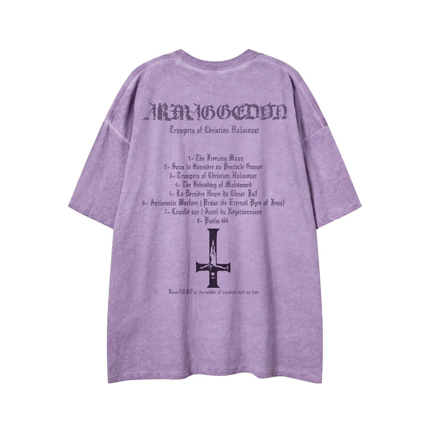 Unisex T-shirts Street Wash Old Character Summer Short Sleeve T-Shirts