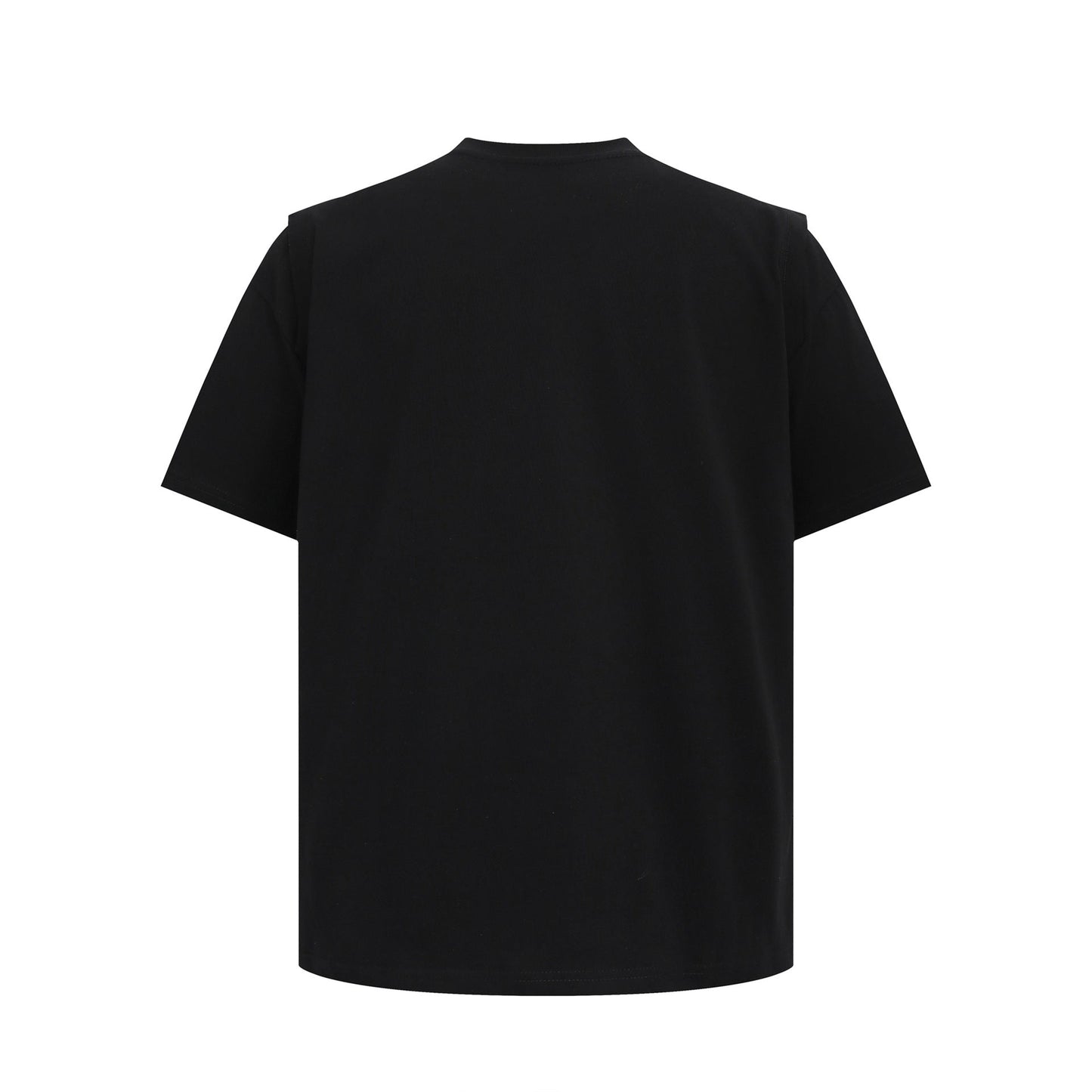 Unisex T-shirts Summer men's and women's simple metal buckle loose short-sleeved T-shirts