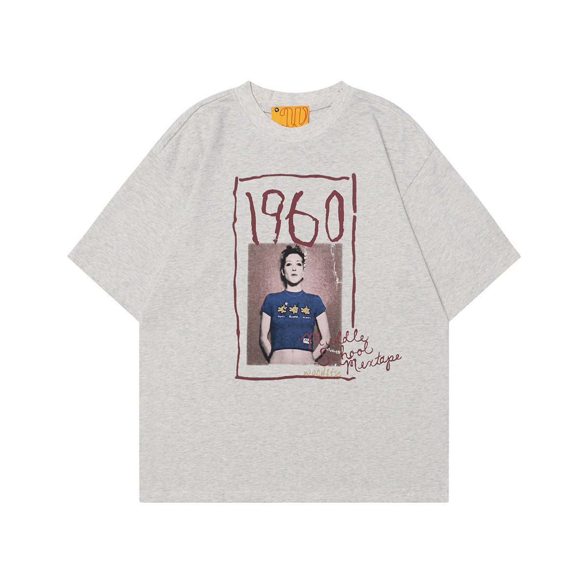 Unisex T-shirts Street Vintage Character Pattern Men's Loose Short Sleeve T-Shirt