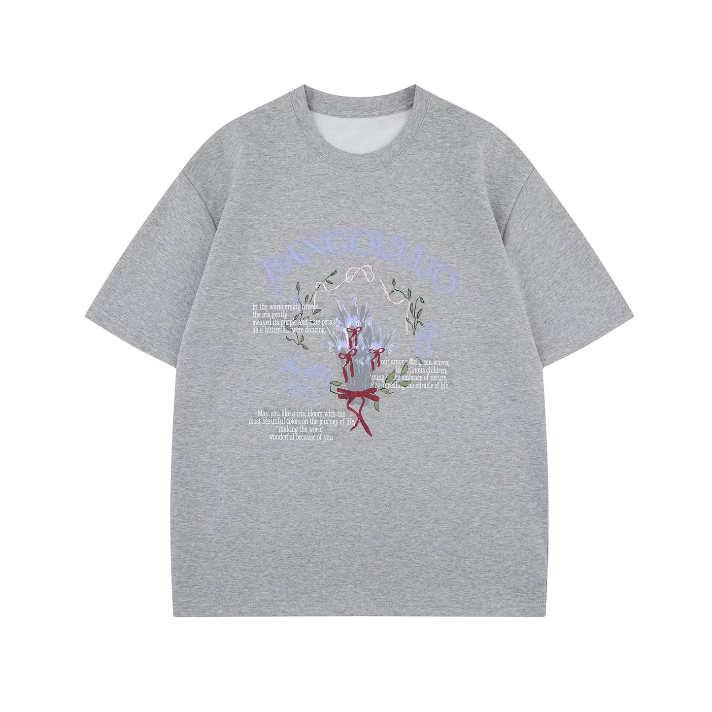 Unisex T-shirts Simple Premium Flower Pattern Design T-Shirts