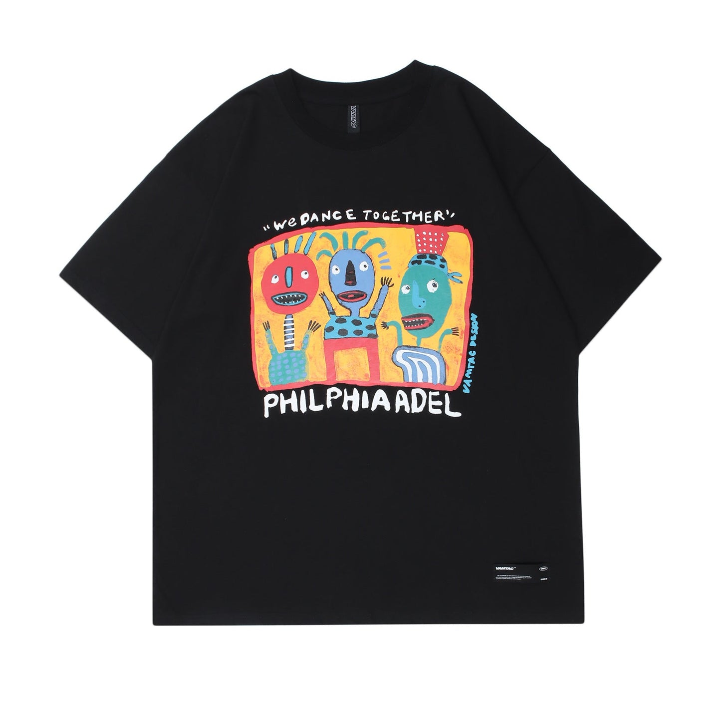 Unisex T-shirts Street Painting Cartoon Short Sleeve T-Shirts