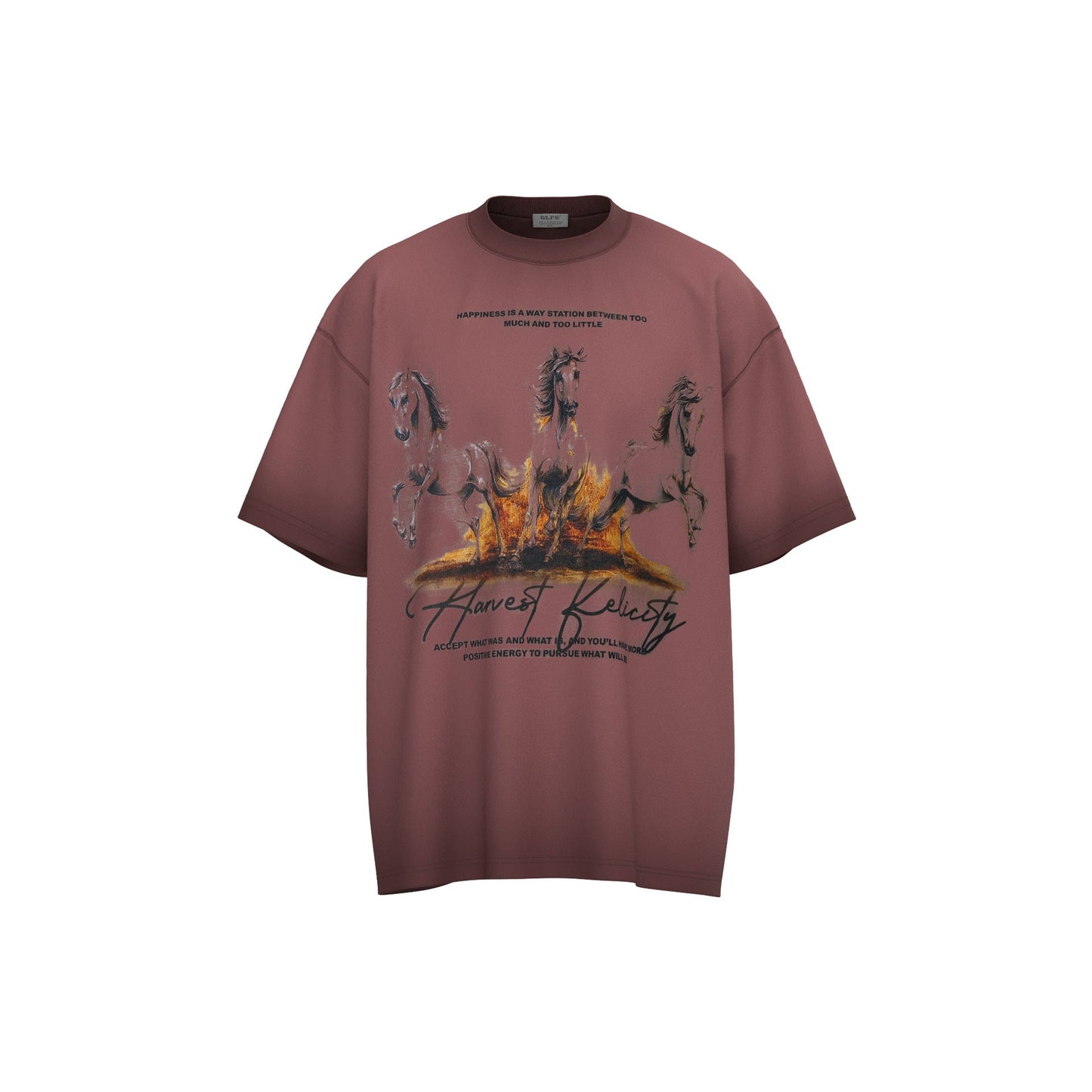 Unisex T-shirts Summer Wash Men's Loose Short Sleeve T-Shirt