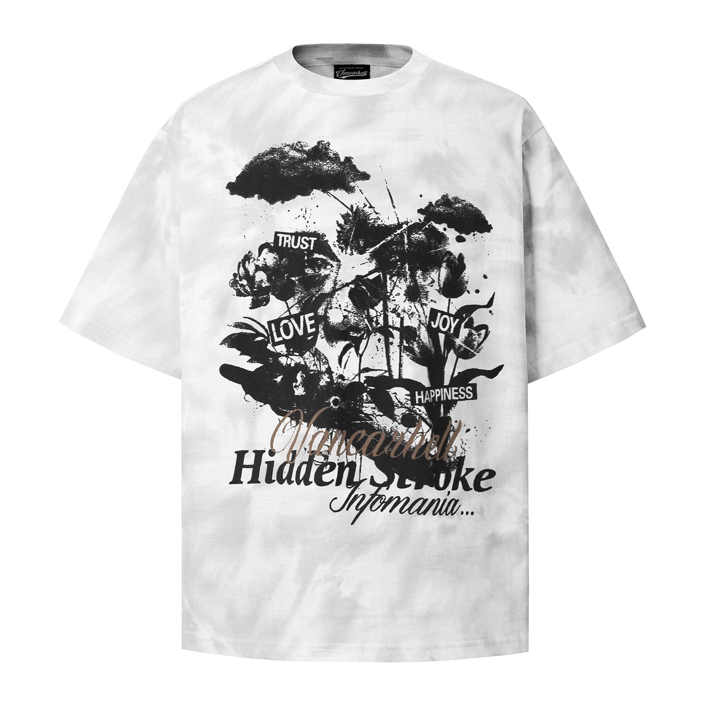 Unisex T-shirts Summer Pattern Men's Loose Tie-Dye Short Sleeve T-Shirt