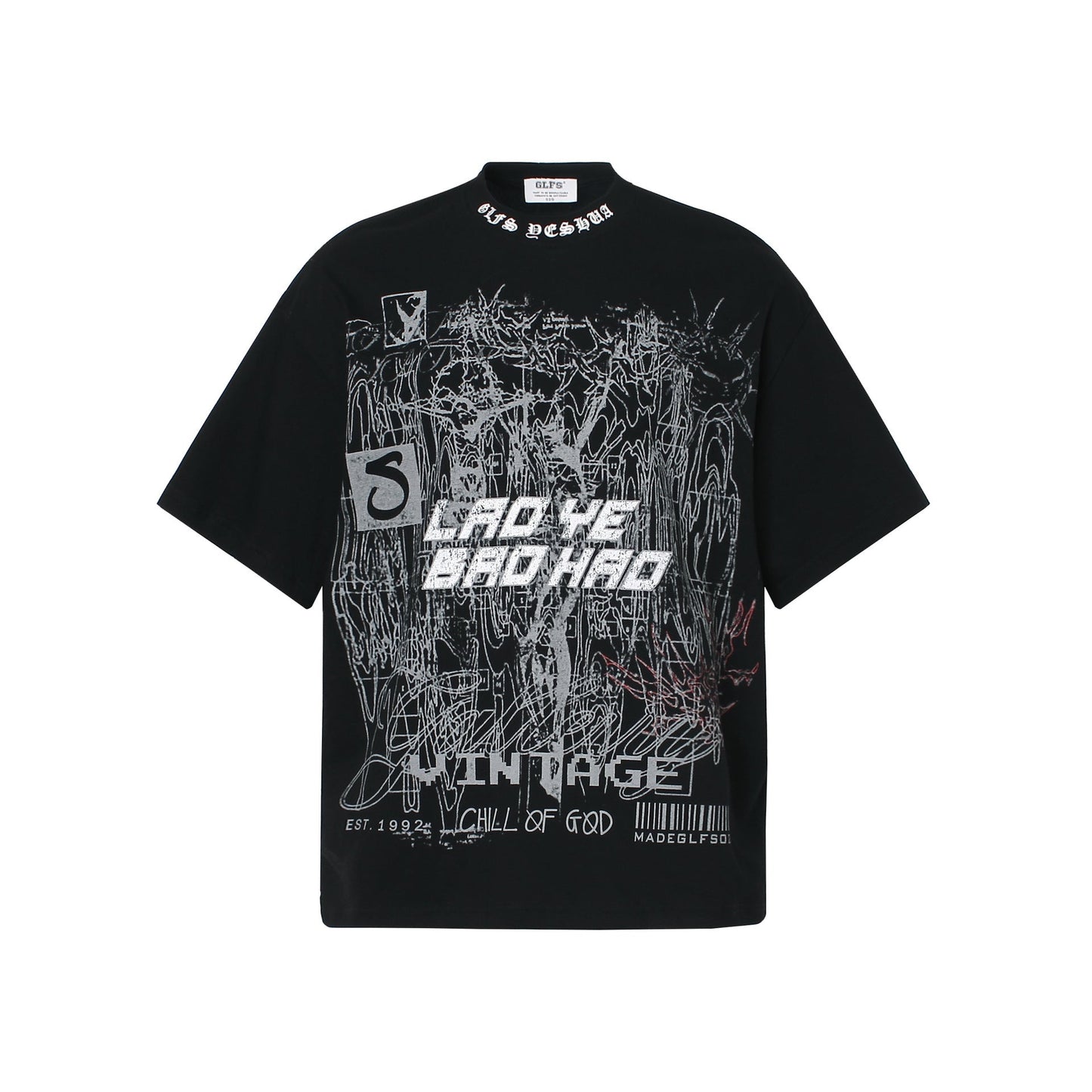 Unisex T-shirts Summer Male and Female Cat Picture Loose Short Sleeve T-Shirt