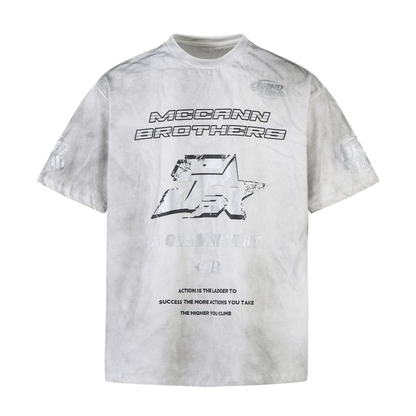 Unisex T-shirts Summer Washed Old Retro Men's Short Sleeve T-Shirts