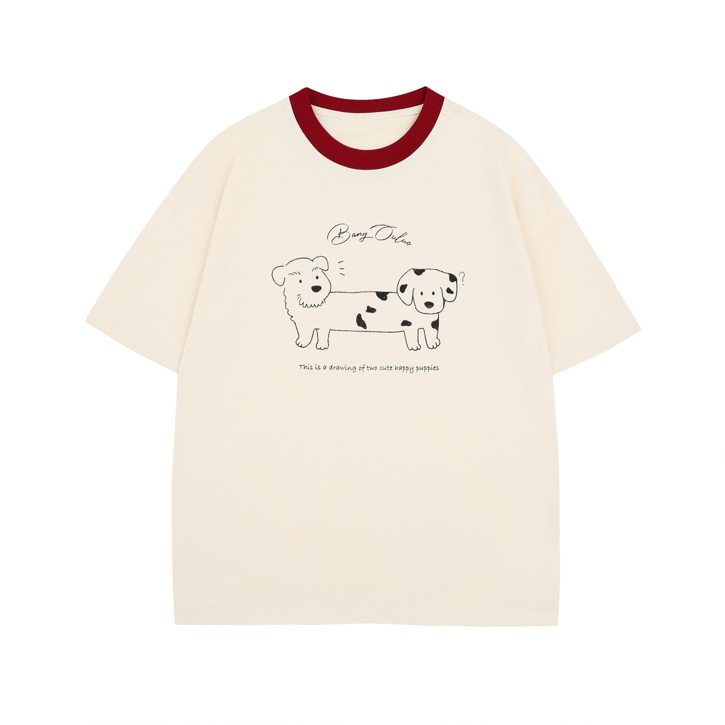 Unisex T-shirts High Sense Fun Cartoon Pattern Design T-Shirt