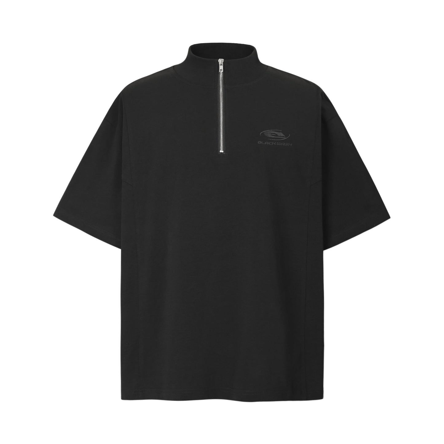 Unisex T-shirts Summer Irregular Zipper Men's Short Sleeve T-Shirt