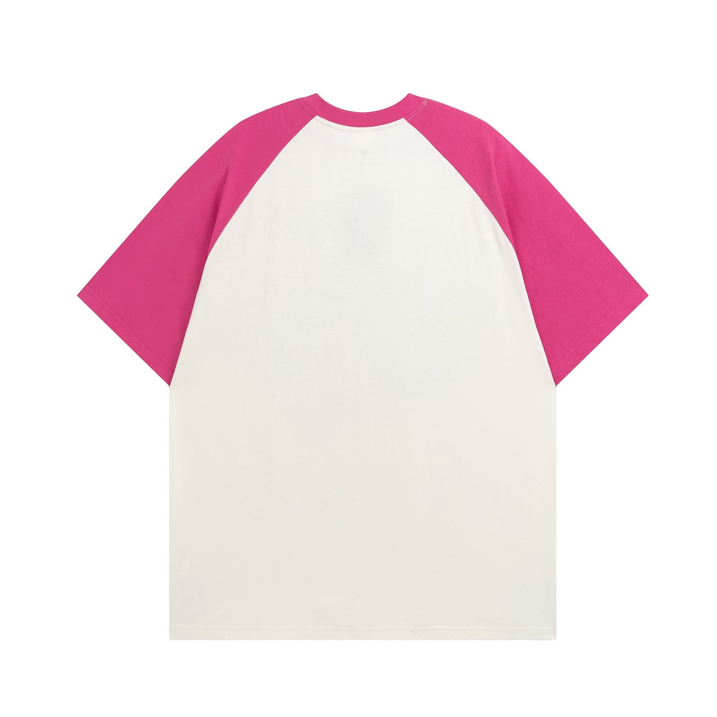 Unisex T-shirts Spring Vintage Alphabet Cat Loose Short Sleeve T-Shirt