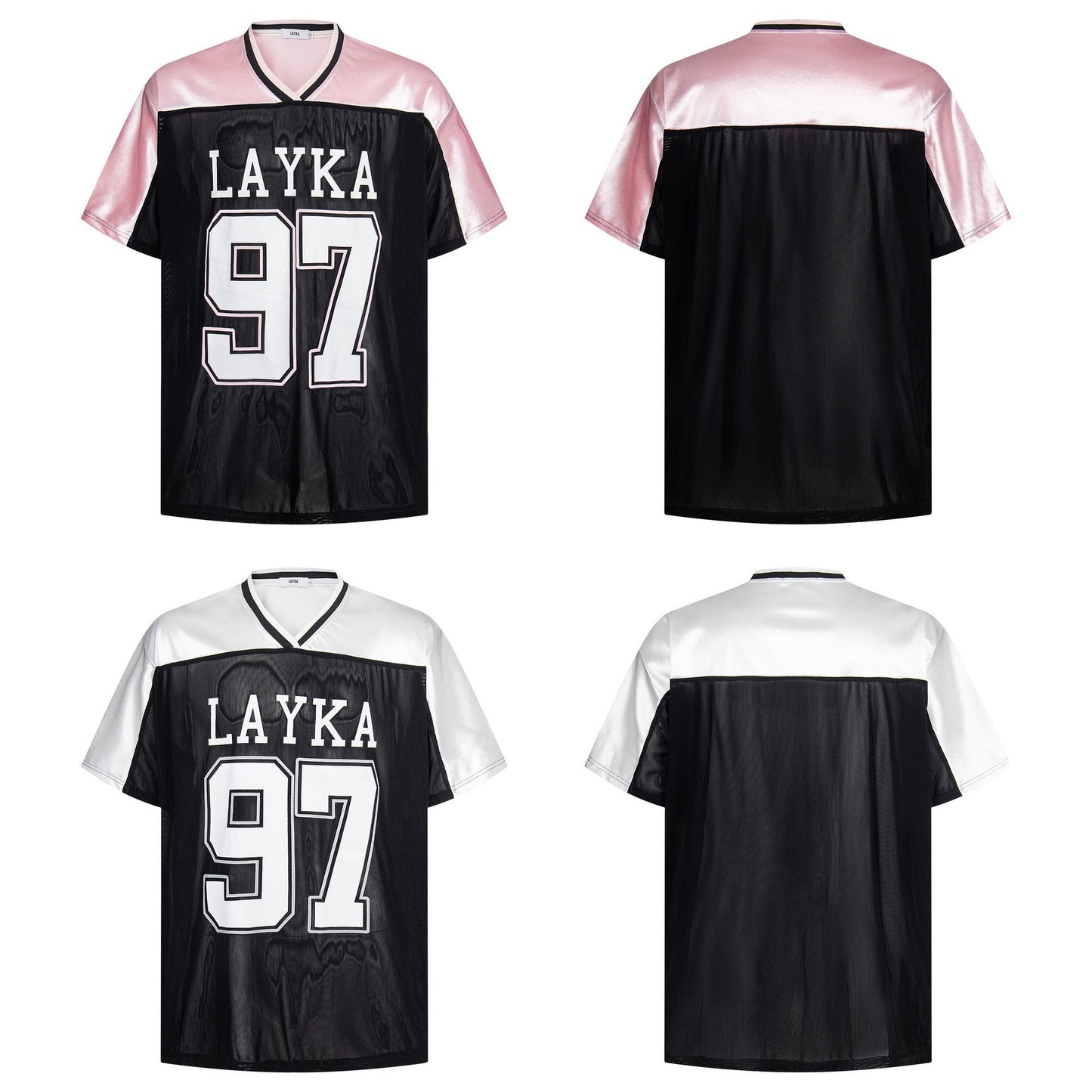 Unisex T-shirts Splicing Ice Loose Sports T-Shirt