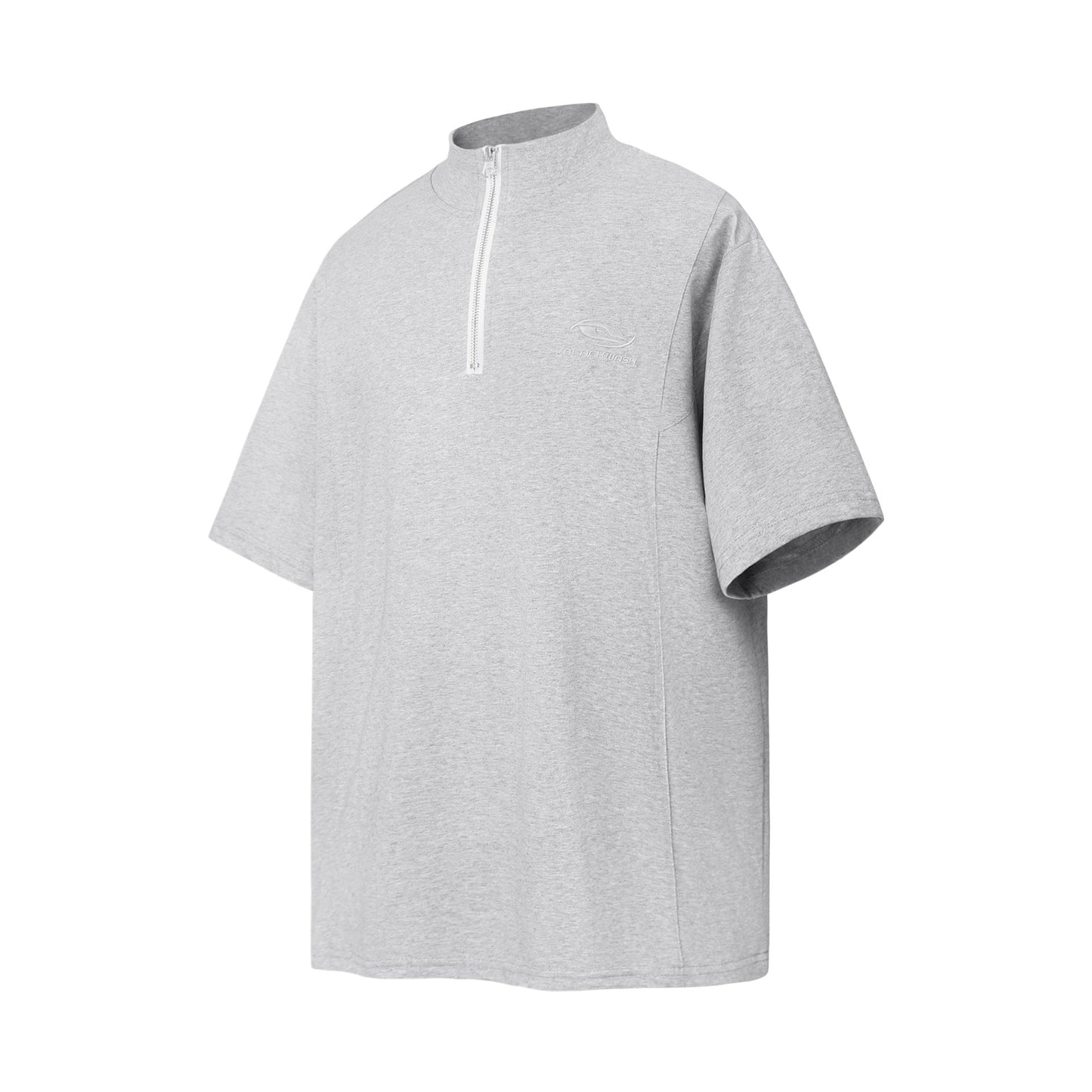 Unisex T-shirts Summer Irregular Zipper Men's Short Sleeve T-Shirt