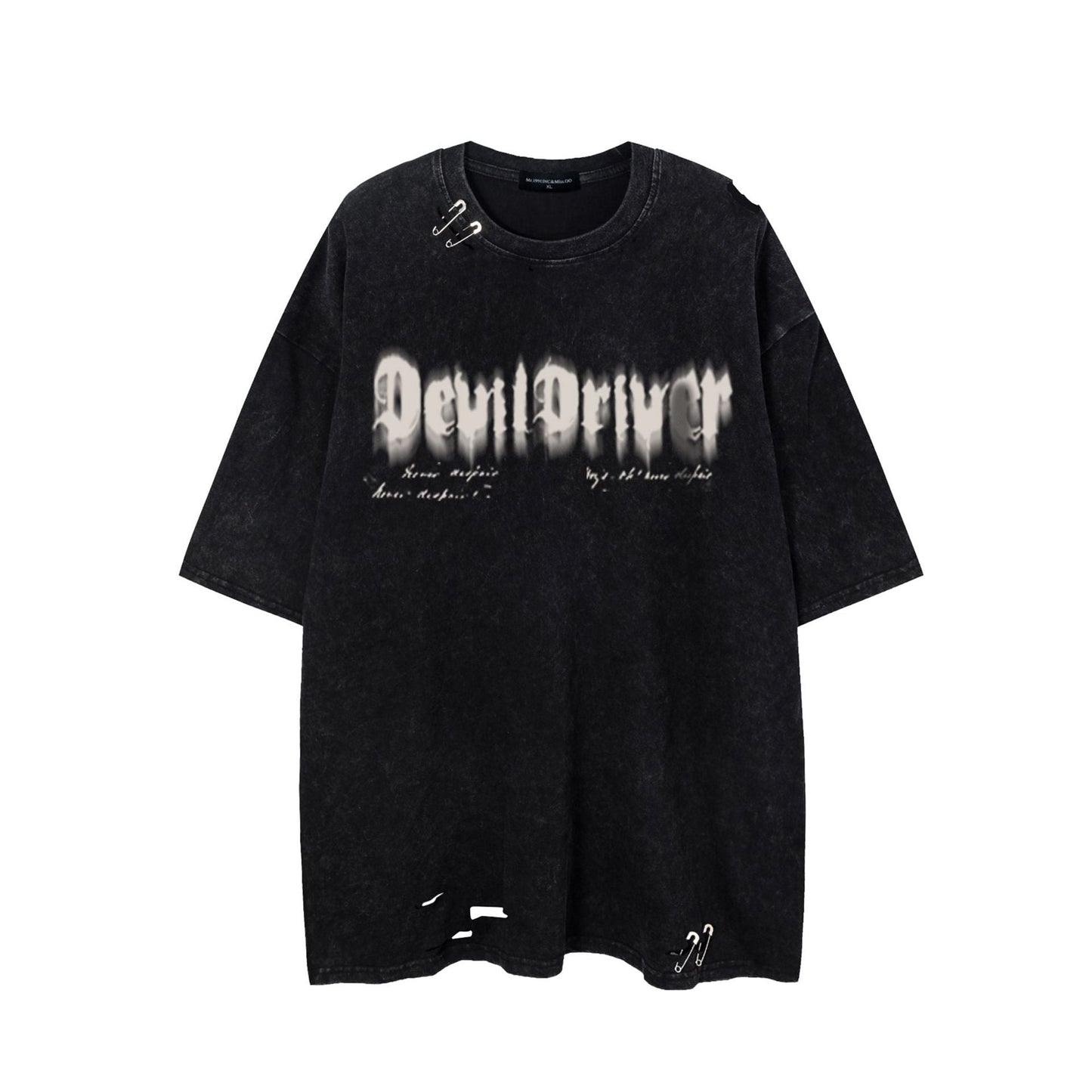 Unisex T-shirts Street Anchor Cross Old Short Sleeve T-Shirt