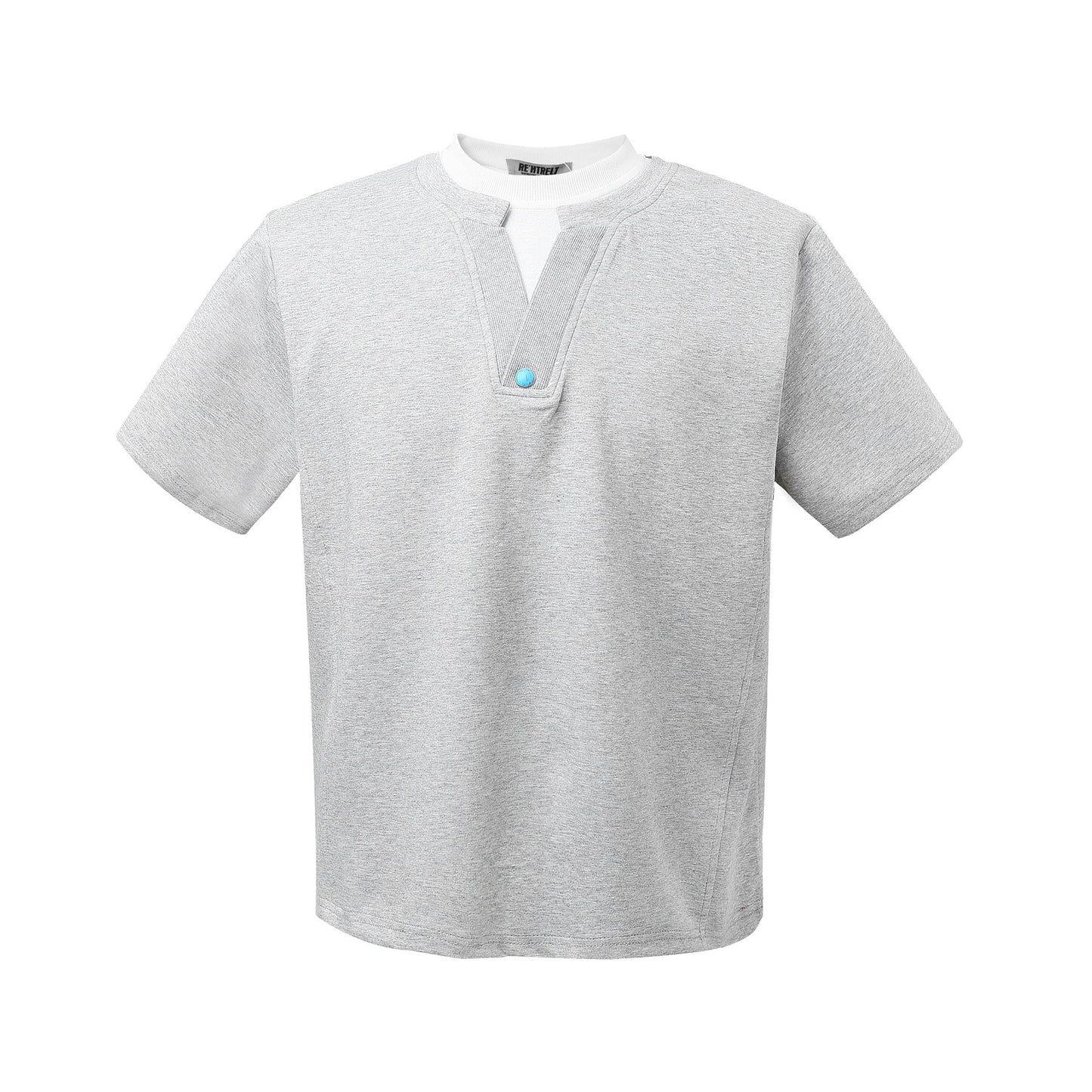 Unisex T-shirts Vintage Fake Two Space Cotton T-Shirts