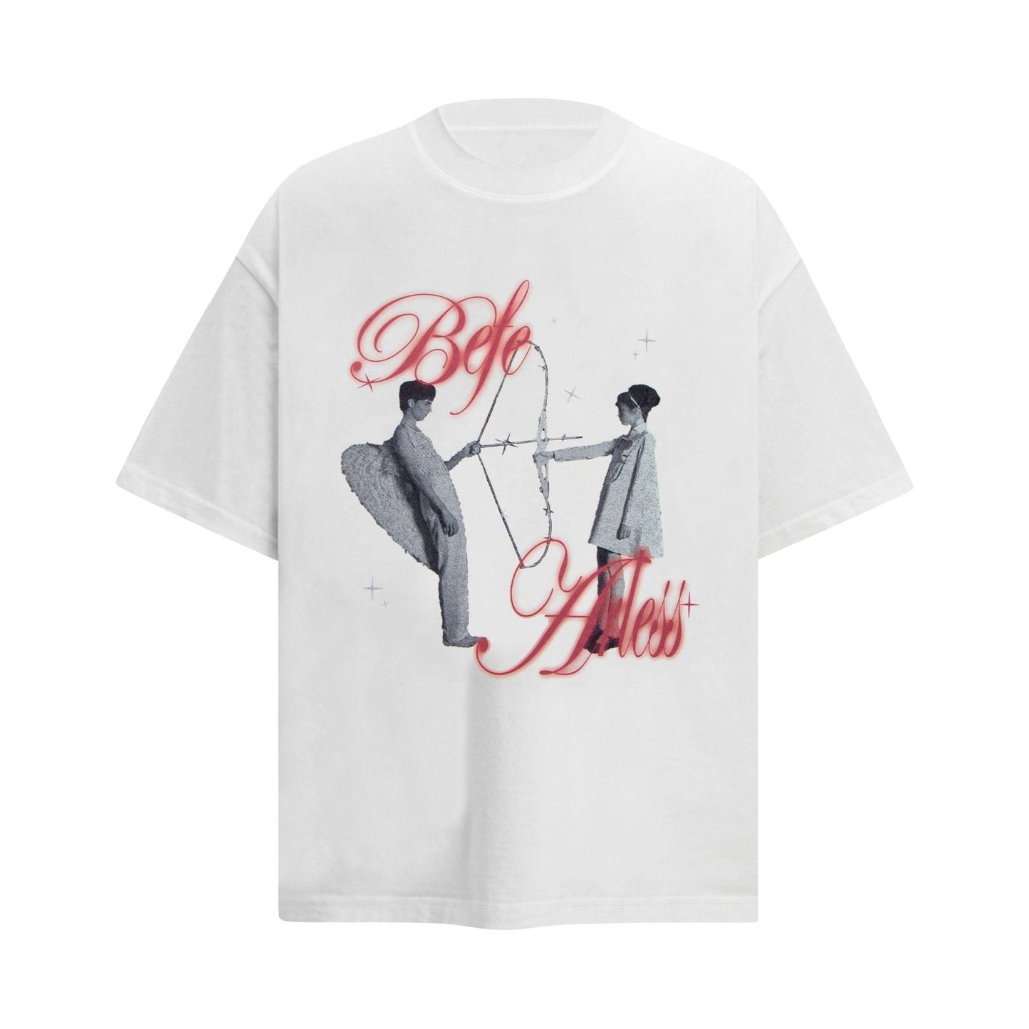 Unisex T-shirts Street Vintage Comic Character Men's Loose Short Sleeve T-Shirt