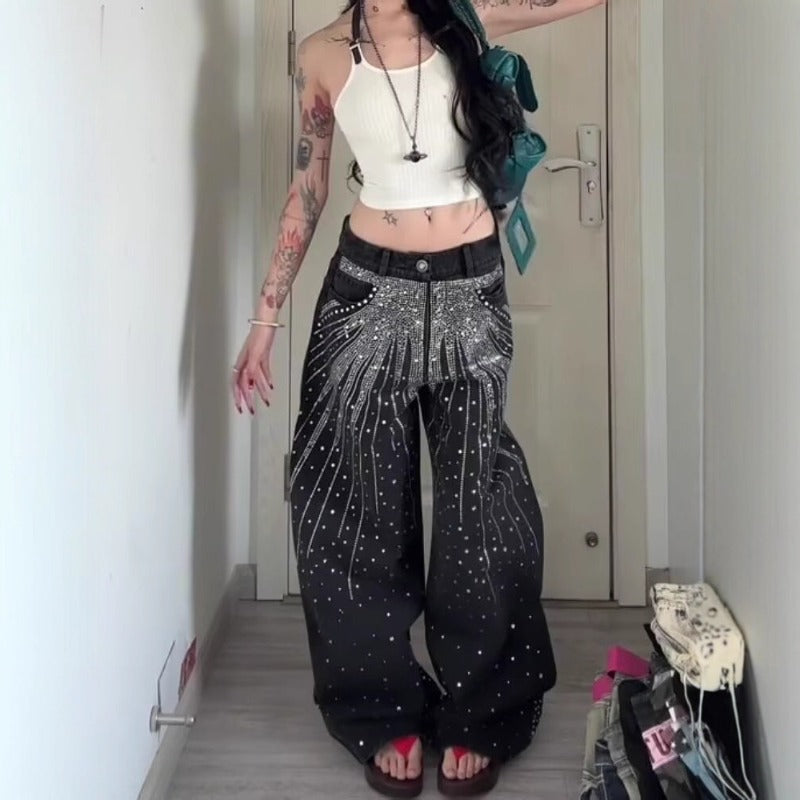 Women's jeans Gypsy loose wide-leg pants