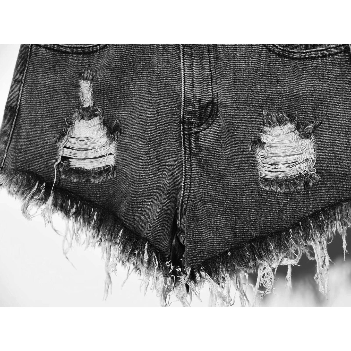 Women's jeans loose denim shorts summer wide-leg pants