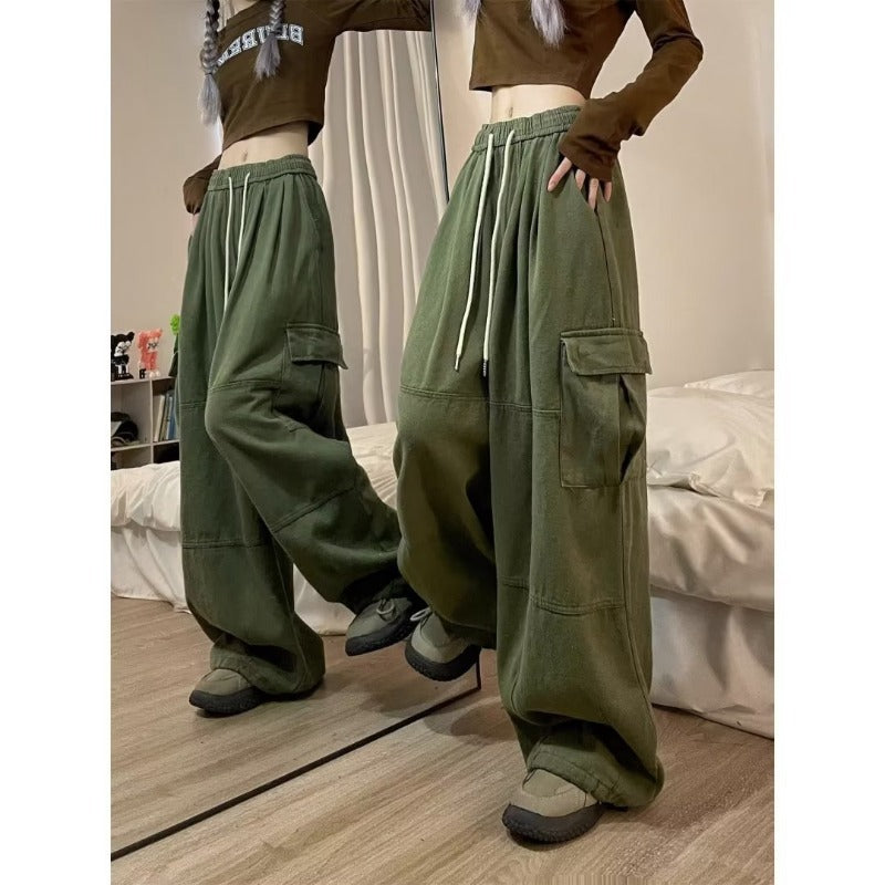 Women's jeans women's spring and autumn loose overalls