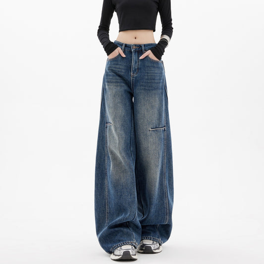 Women's Jeans Vintage Wide Leg Jeans, Summer Loose Pants