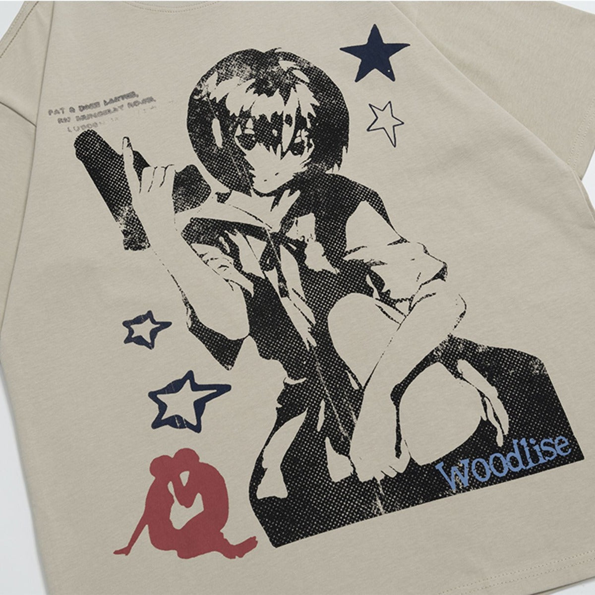 Unisex T-shirts Summer Graffiti Men's Loose Short Sleeve T-Shirt