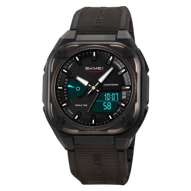 Analog-Digital Watch Outbound Luminous Waterproof Electronic Watch