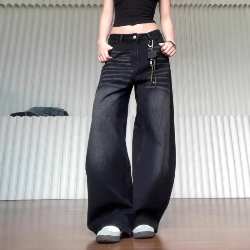 Women jeans high waist wide leg jeans women loose