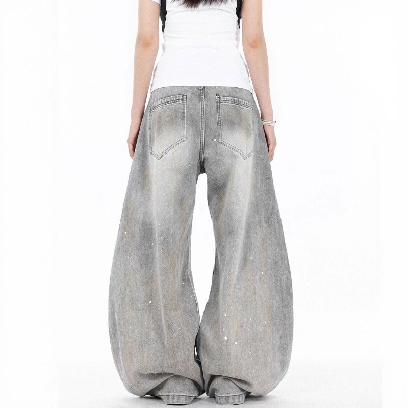Women's Jeans Women's Vintage Loose Wide Leg Pants